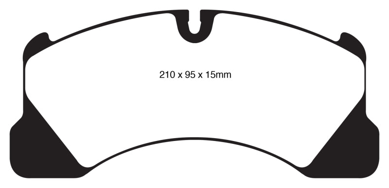 EBC 10+ Porsche Cayenne 3.0 Supercharged Hybrid Yellowstuff Front Brake Pads - DP41835R