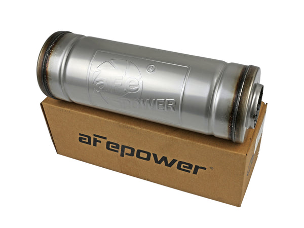 afe MACH Force-Xp Muffler 2-1/2 IN ID Center/Center x 9 IN Dia. x 14 IN L - Round Body - 49M30045