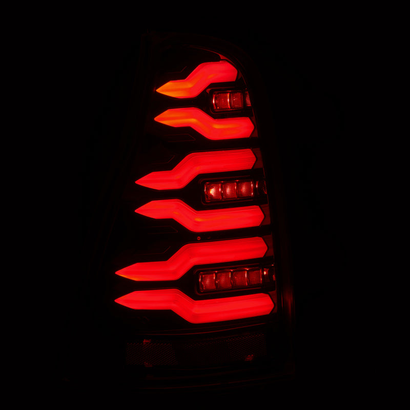 AlphaRex 03-09 Toyota 4Runner LUXX-Series LED Tail Lights- Black - 690070