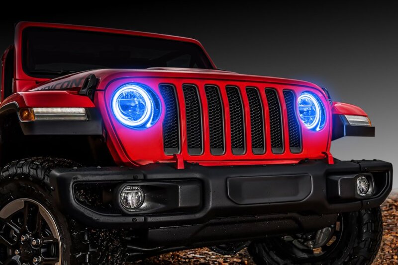 ORACLE Lighting Jeep Wrangler JL/Gladiator JT LED Surface Mount Headlight Halo Kit SEE WARRANTY - 1214-002