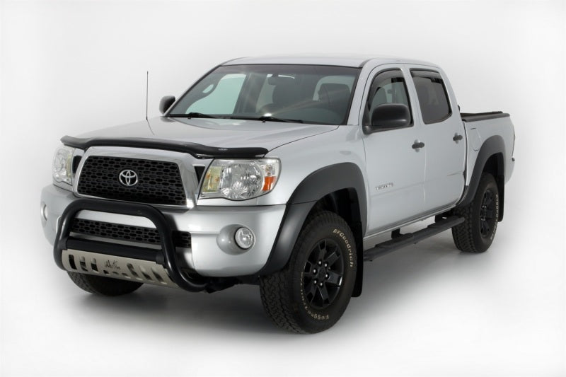 AVS 05-15 Toyota Tacoma Double Cab Ventvisor In-Channel Front &amp; Rear Window Deflectors 4pc - Smoke - 194056