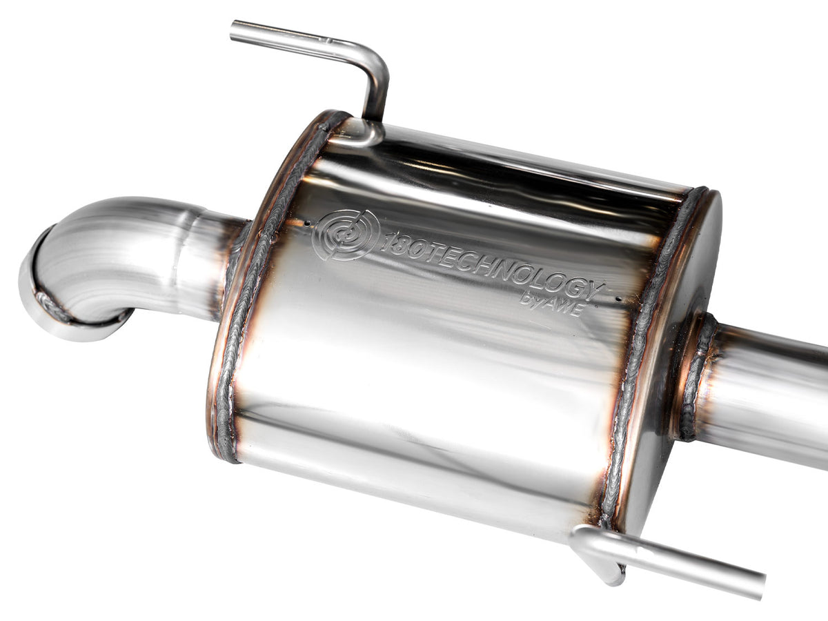 AWE 20-25 Subaru Outback (Wilderness & XT) 0FG Catback Exhaust w/Dual BashGuards - 3015-38246