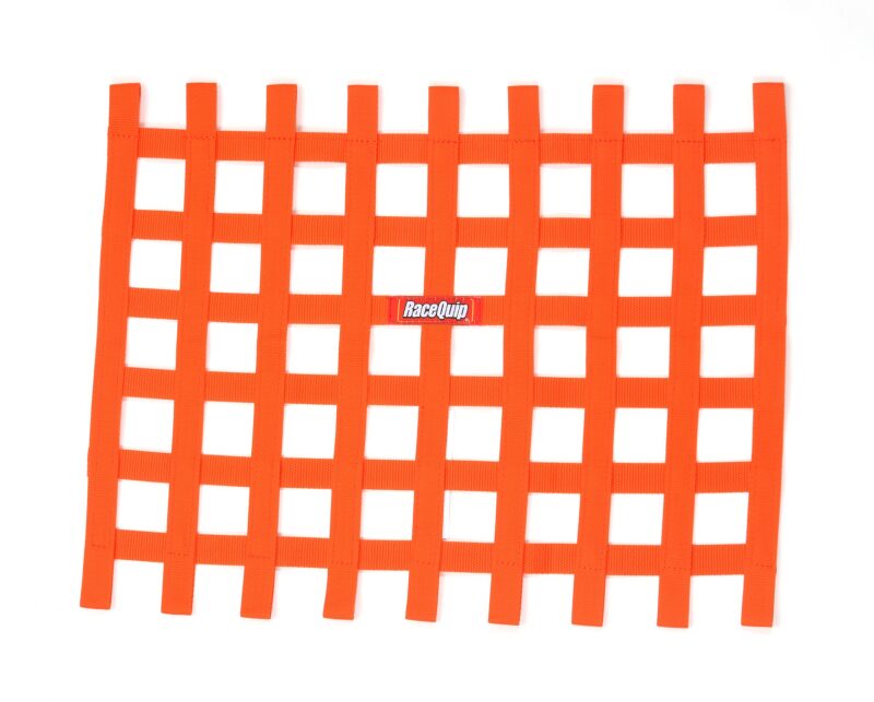 RaceQuip Orange Ribbon Window Net - 721045RQP
