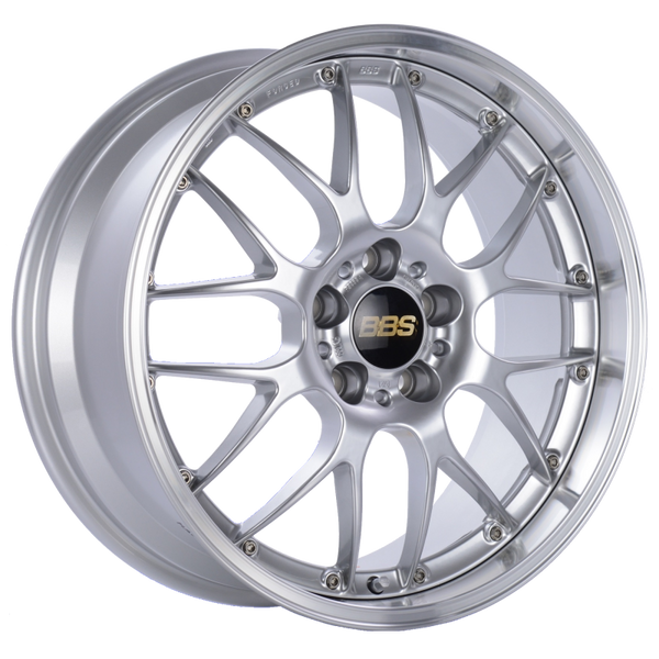 BBS RS-GT 18x9.5 5x130 ET48 CB71.6 Diamond Silver Center Diamond Cut Lip Wheel - RS926HDSPK by BBS