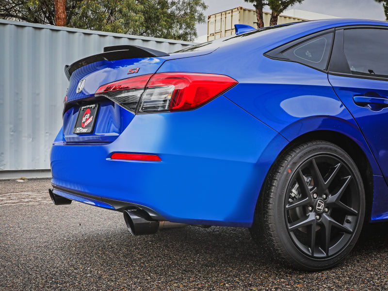 aFe 22-23 Honda Civic Si L4 1.5L (t) Takeda 2.5in to 3in 304 SS Cat-Back Exhaust w/ Black Tips - 49-36630-B