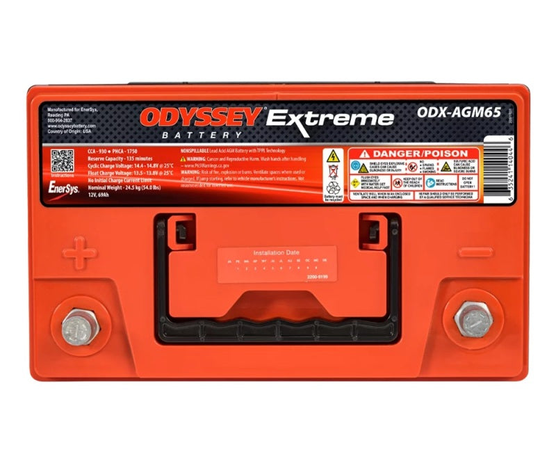 Odyssey Battery Auto/Truck/Heavy Duty &amp; Commercial Extreme AGM Battery (65-PC1750T) - ODX-AGM65
