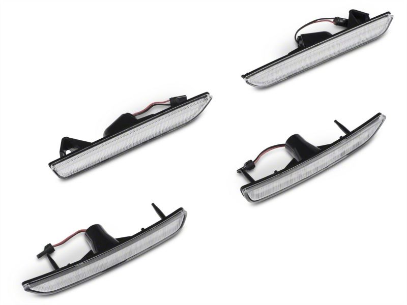 Raxiom10-14 Ford Mustang Axial Series LED Side and Quarter Marker Lights- Clear - 398335