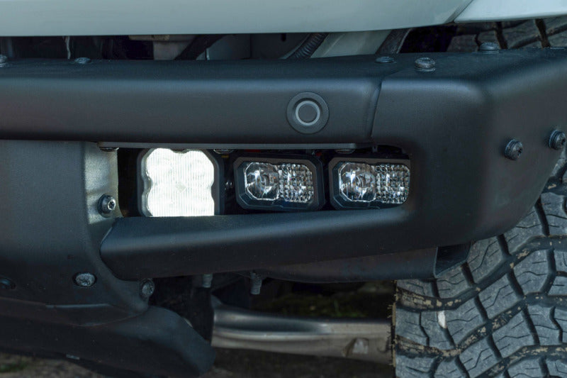 Diode Dynamics 21-Up Ford Bronco Stage Series Fog Pocket Kit - White Sport - DD7178 for 2021-2026 Ford Bronco - side view