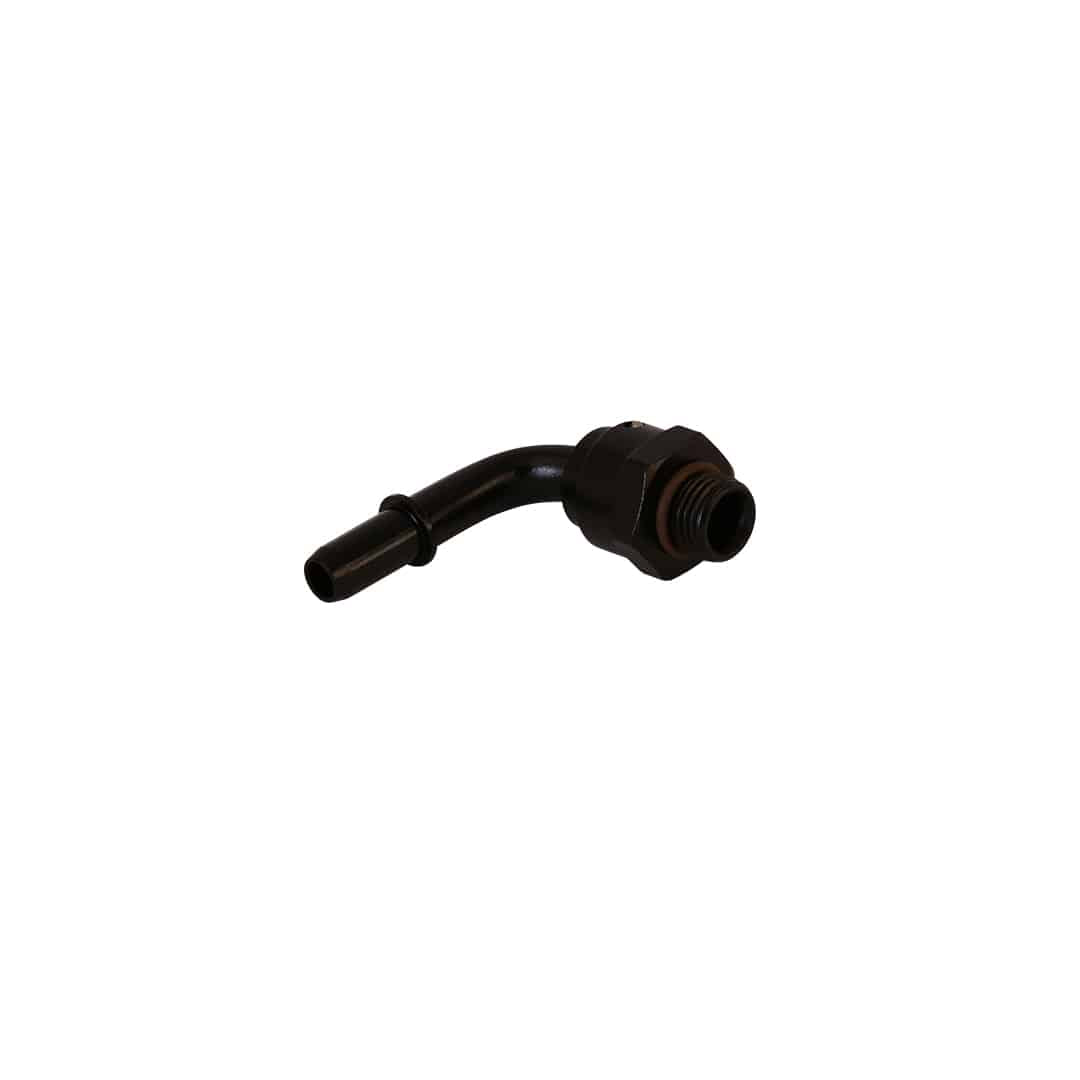Aeromotive Fitting - AN-06 - 90 Degree - 3/8 Male Quick Connect - 15135