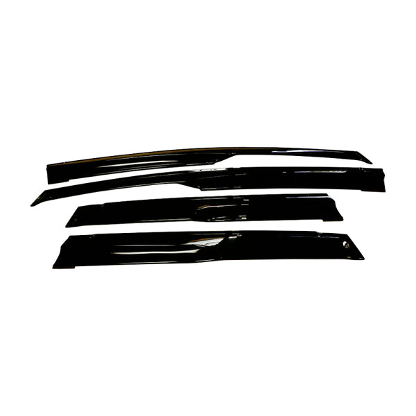 BLOX Racing 06-11 Fit / Jazz Door Sun Visors MU Type Smoked Acrylic 4pcs - BXPP-26102 - front view