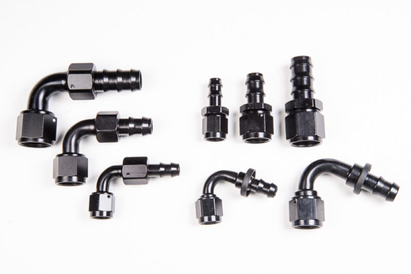 Radium Engineering 6AN 120Deg Pushlok Hose End - 14-0204