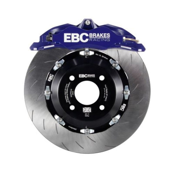 EBC Racing 15-17 Ford Fiesta (Mk7) Blue Apollo-4 Calipers 300mm Rotors Front Big Brake Kit - BBK007BLU-1 for 2014-2017 Ford F