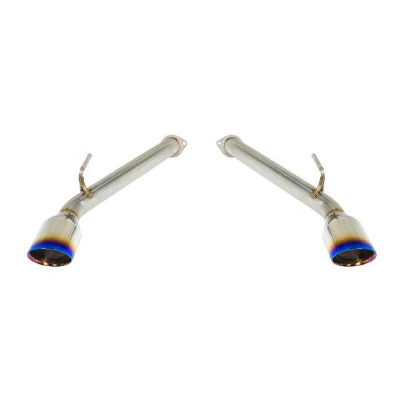 Remark 2017+ Infiniti Q60 Axle Back Exhaust w/Burnt Stainless Double Wall Tip - RO-TTQ6-D