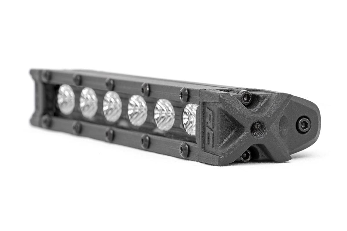 Rough Country - 6 Inch Black Series LED Light Bar - Slim Line - Pair - 70406ABL by Rough Country - angle view