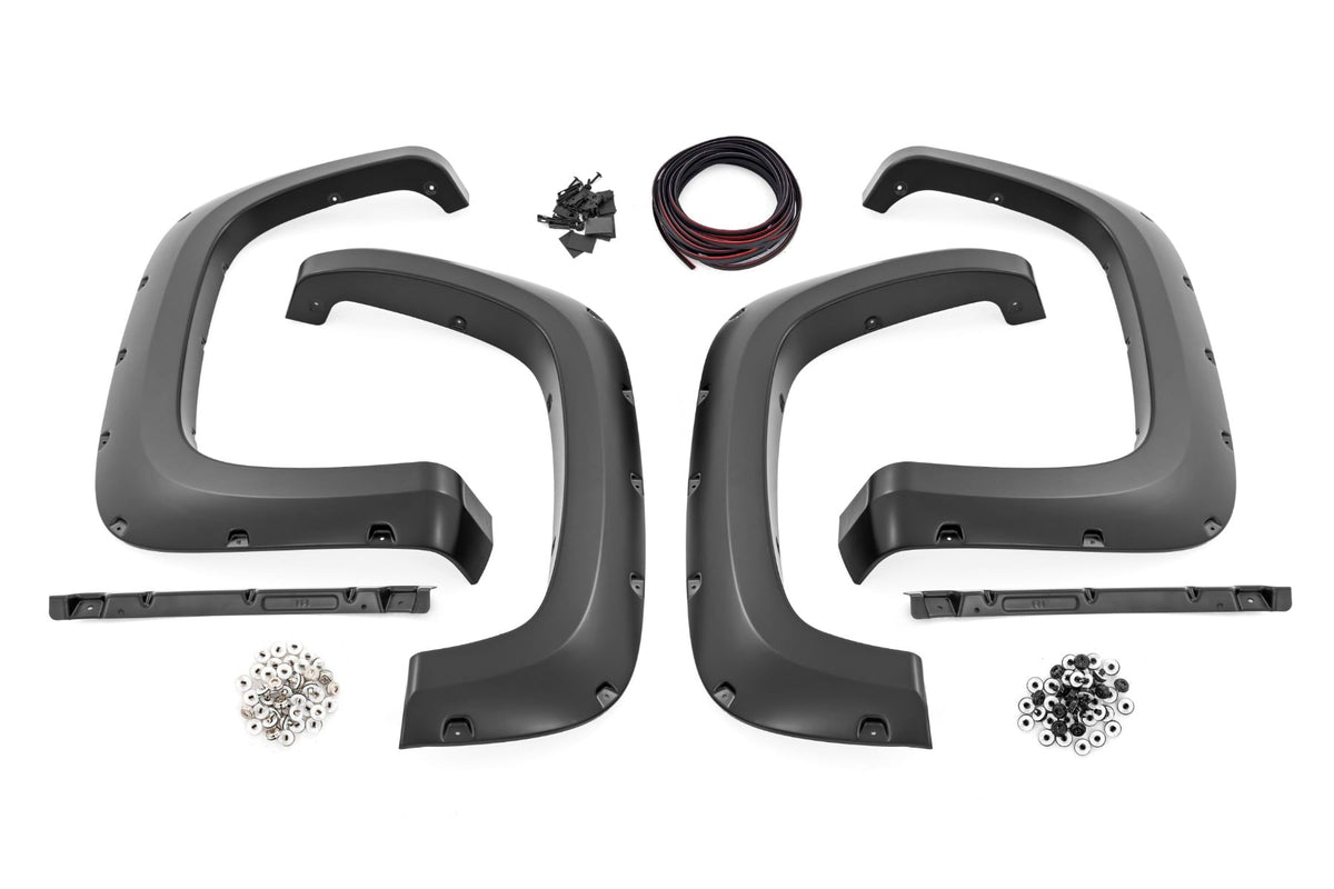 Rough Country - Pocket Fender Flares - G42 White Sands - Chevy Silverado 2500 HD/3500 HD (20-26) - F-C12011A-G42