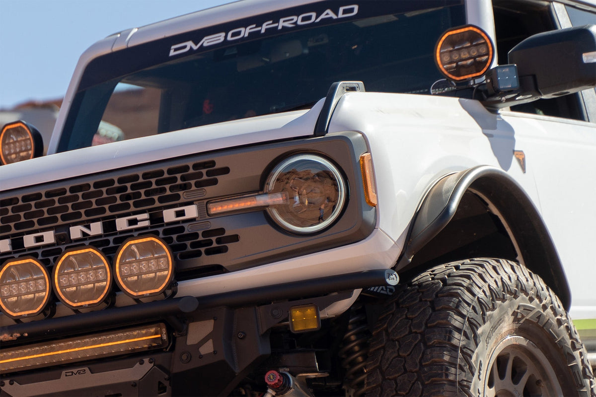 DV8 Offroad - 2021-2026 Ford Bronco Black Headlights - HLCBR-01