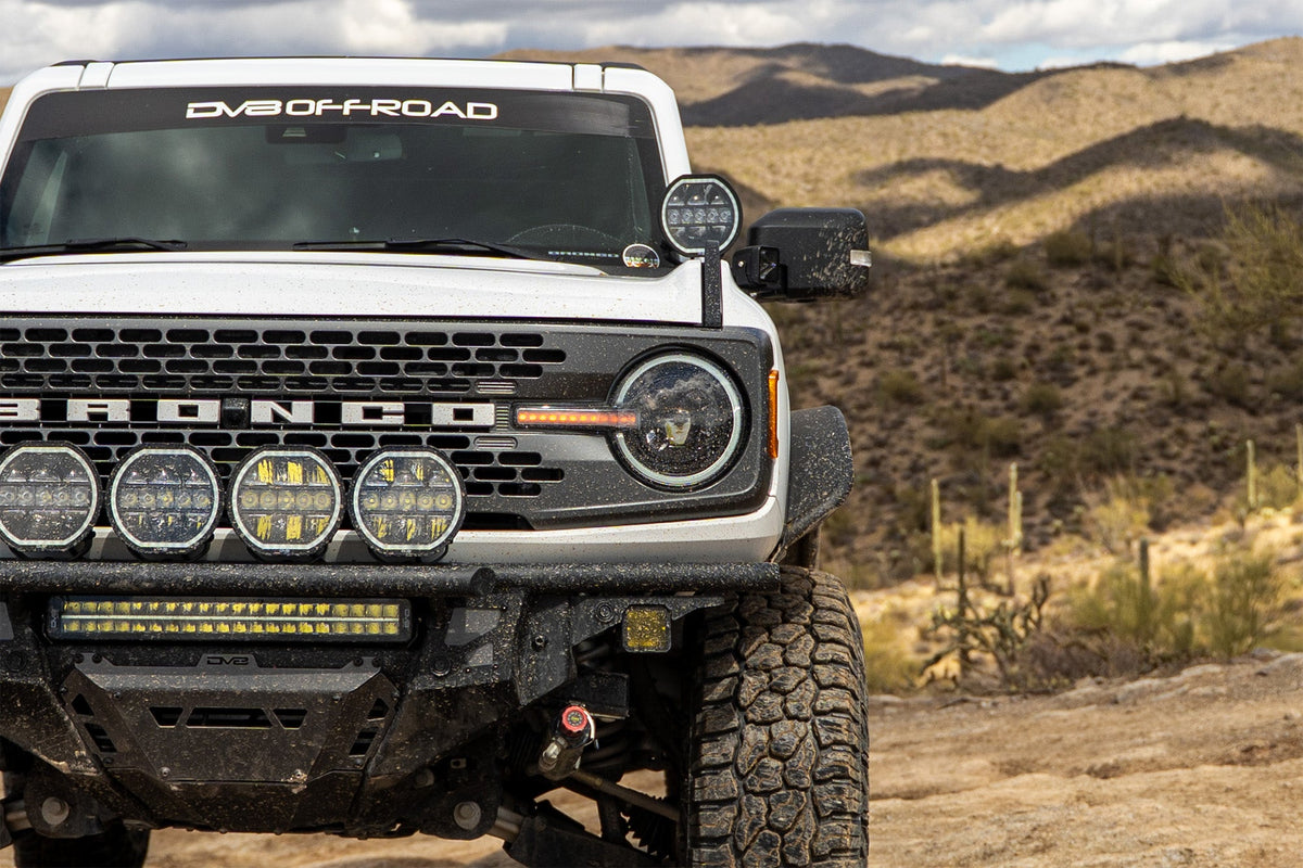 DV8 Offroad - 2021-2026 Ford Bronco Black Headlights - HLCBR-01