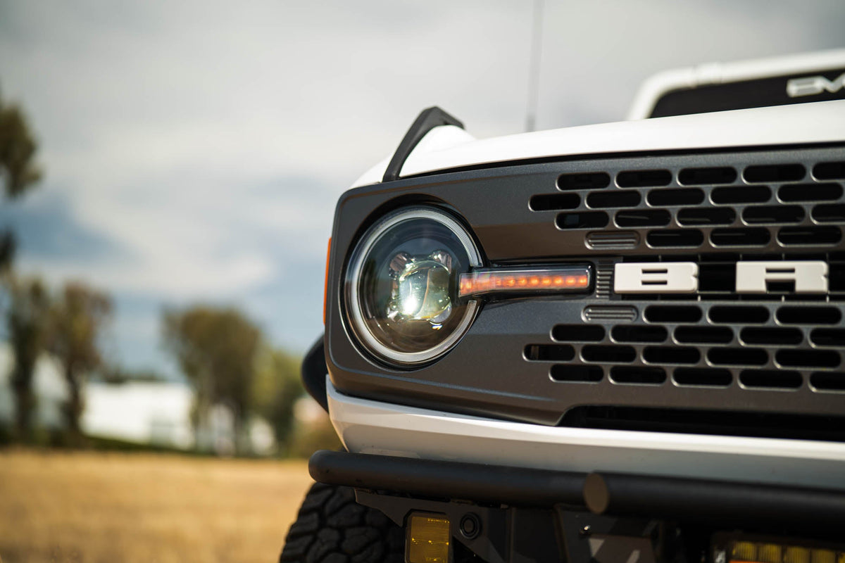 DV8 Offroad - 2021-2026 Ford Bronco Black Headlights - HLCBR-01