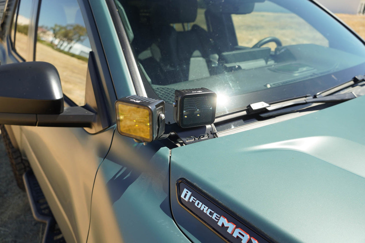 DV8 Offroad - 2025+ Toyota 4Runner Ditch Light Brackets - LBTF3-01