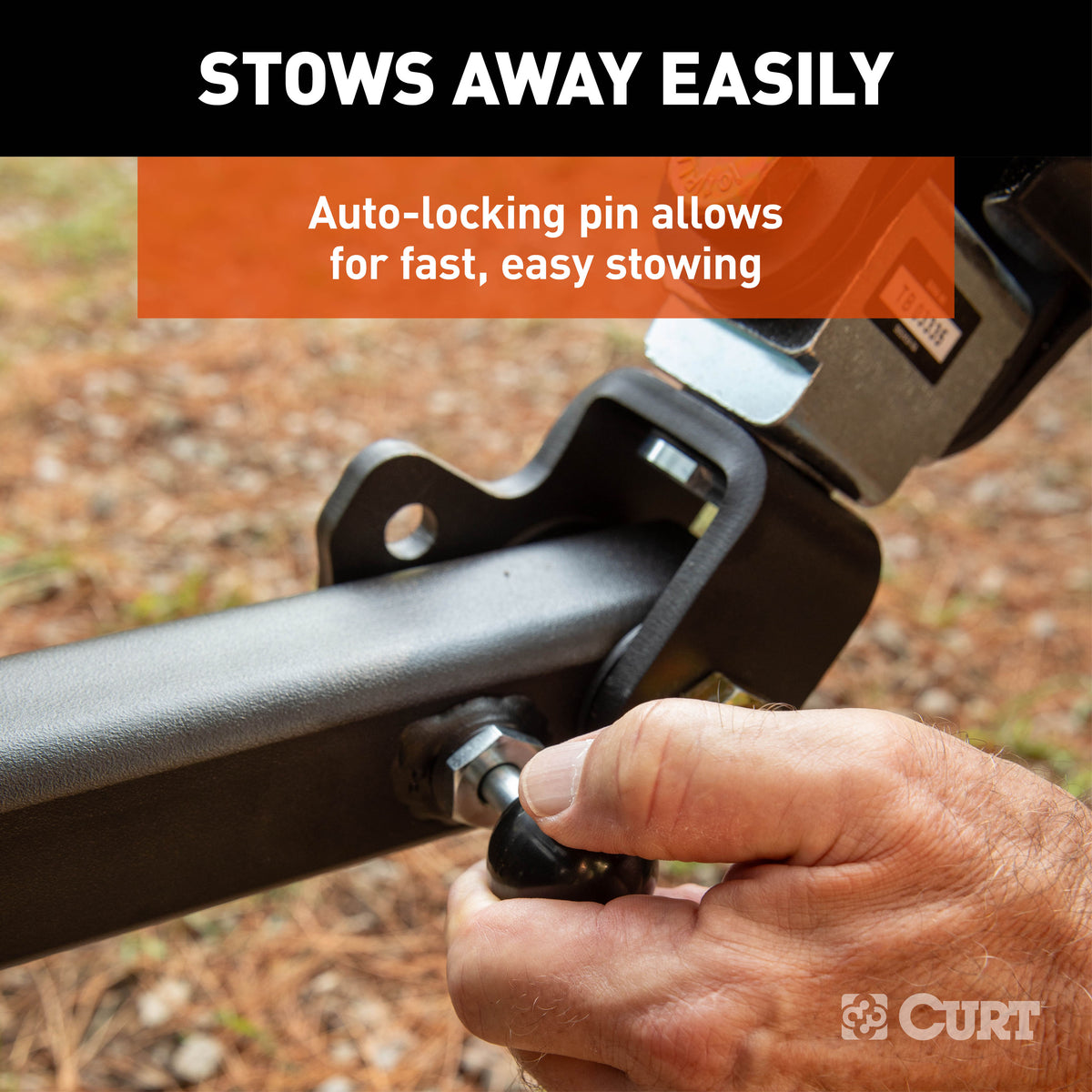 CURT 70012 Seeker Steel RV Tow Bar, 10,000 Pounds, 2-Inch Shank