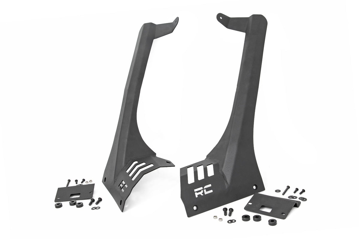 Rough Country - LED Light Mounts - Upper Windshield - 50" - Jeep Gladiator JT/Wrangler JL (18-25) - 70063