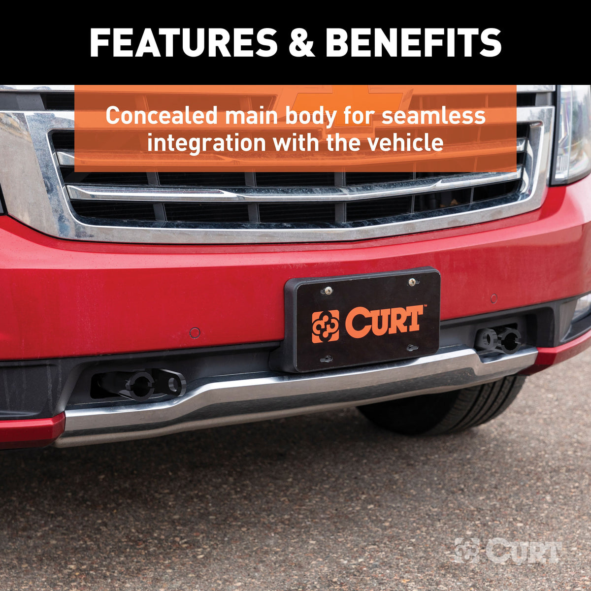 CURT 70111 Custom Tow Bar Base Plate Brackets for Dinghy Towing, Fits Select Cadillac Escalade, Chevrolet Suburban, Tahoe, GMC Yukon, XL