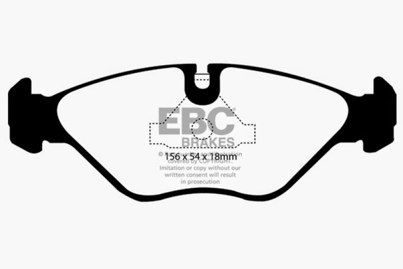 EBC 90-98 Saab 9000 2.0 Ultimax2 Front Brake Pads - UD403