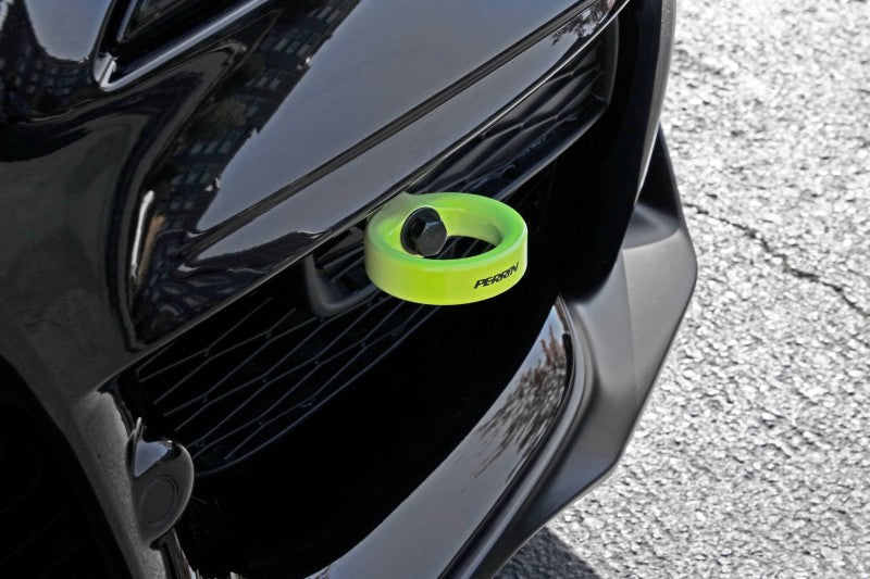 Perrin 20+ Toyota Supra Tow Hook Kit (Front) - Neon Yellow - PTP-BDY-230NY