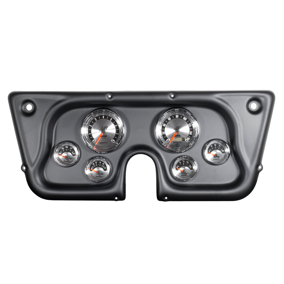 Autometer American Muscle Gauge Kit 6 Pc Chevy Truck C/Suburbn 67-72 Tach/Mph/Fuel/Oilp/Wtmp/Volt - 7032