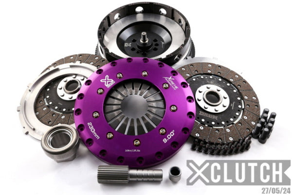 XClutch 11-13 BMW 335is Base 3.0L 9in Twin Solid Organic Clutch Kit (6 Bolt/PB in Input Shaft) - XKBM23594-2G for 2009-2016 B