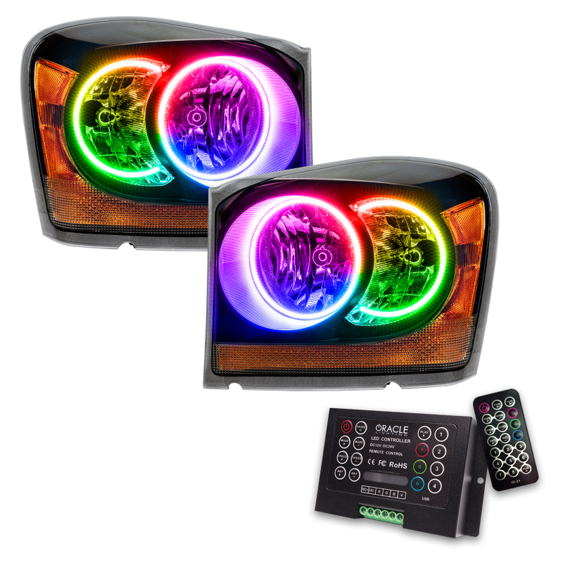 Oracle 04-06 Dodge Durango SMD HL - Black - ColorSHIFT w/ 2.0 Controller SEE WARRANTY - 7107-333