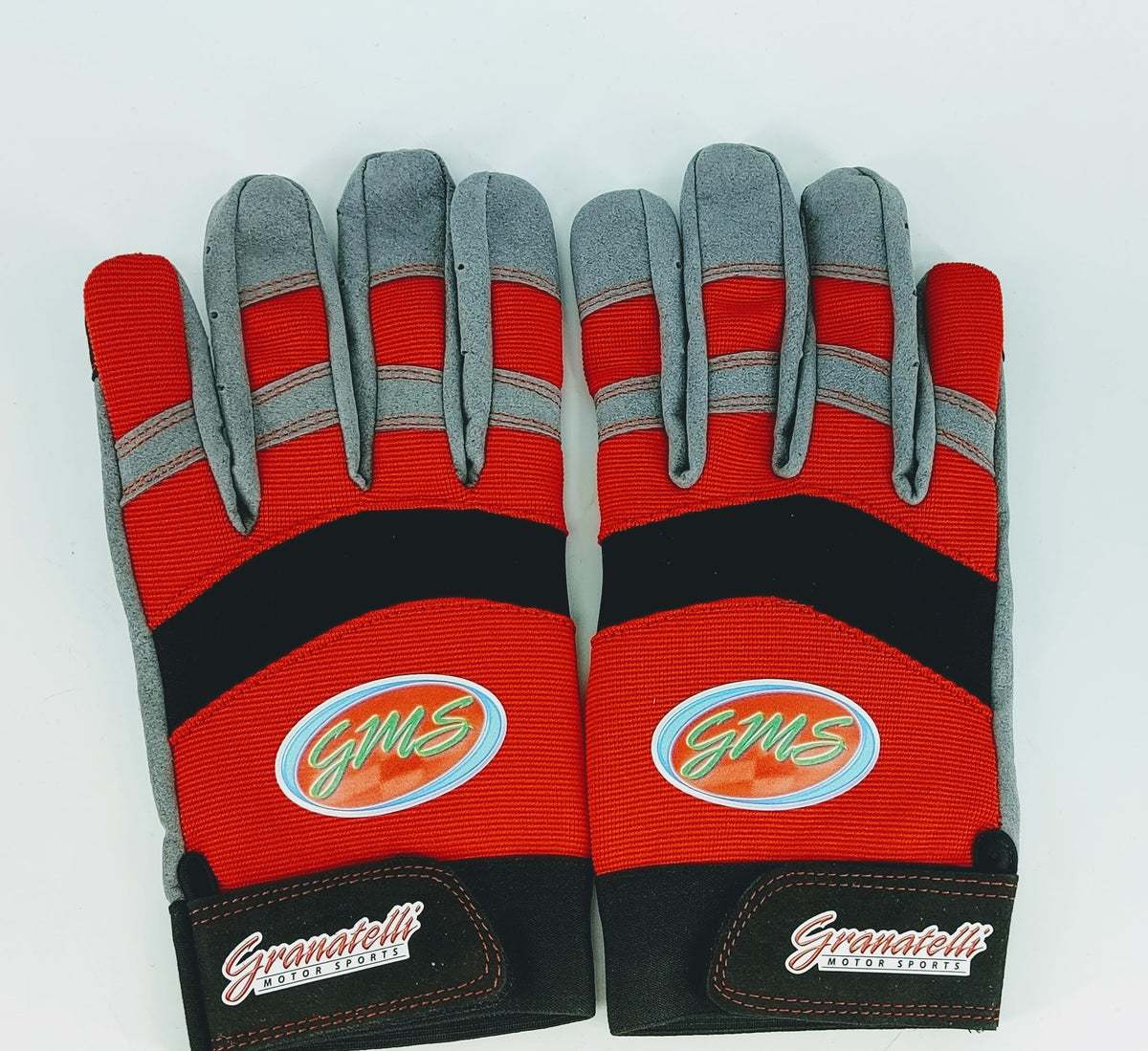 Granatelli Large Mechanics Work Gloves - Red/Gray/Black - 706522