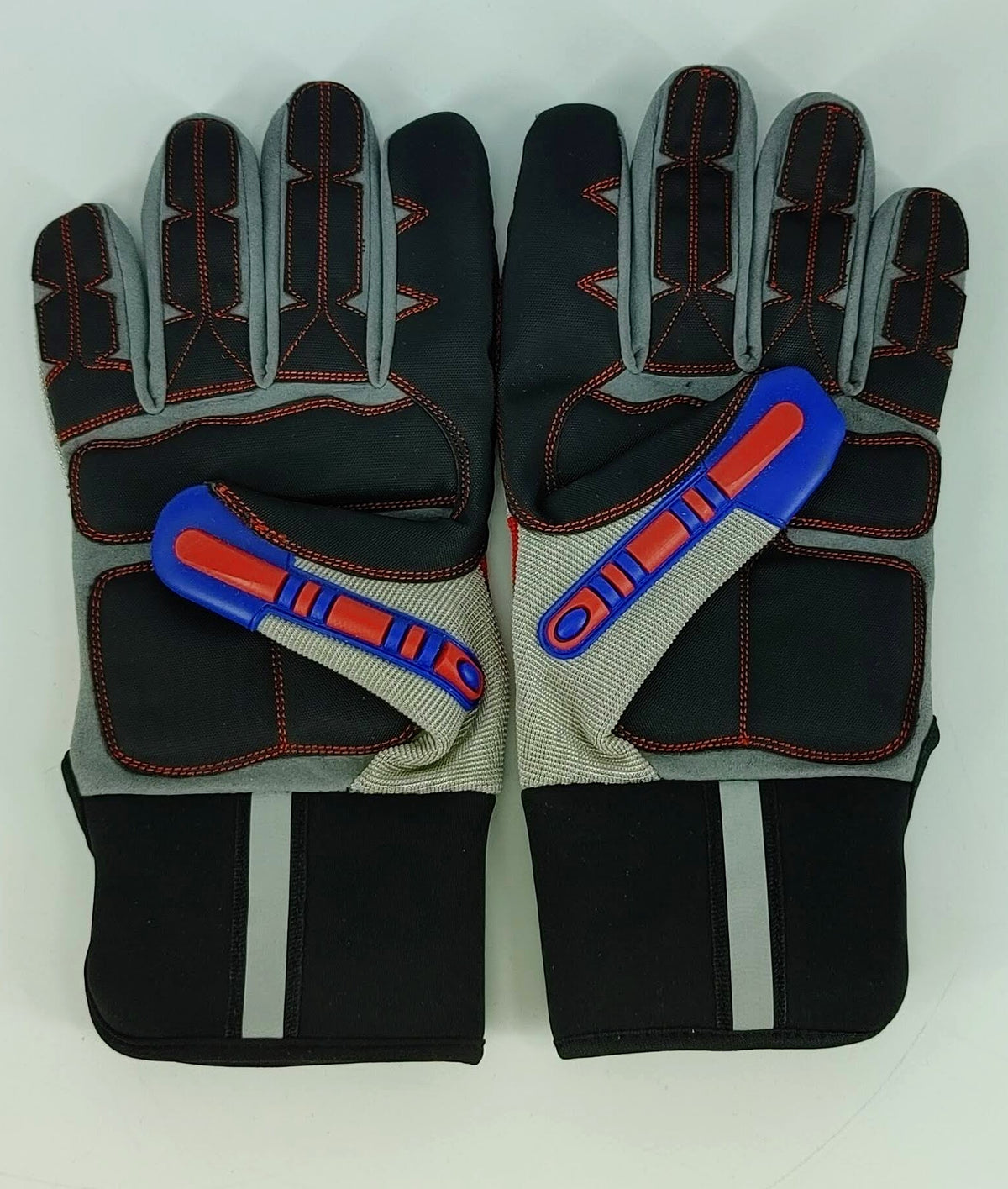 Granatelli X-Large Mechanics Work Gloves - Red/Gray/Black - 706523