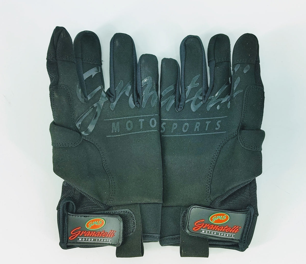 Granatelli Medium Mechanics Work Gloves - Black w/Touch Screen Finger Tips & Granatelli Logo - 706530