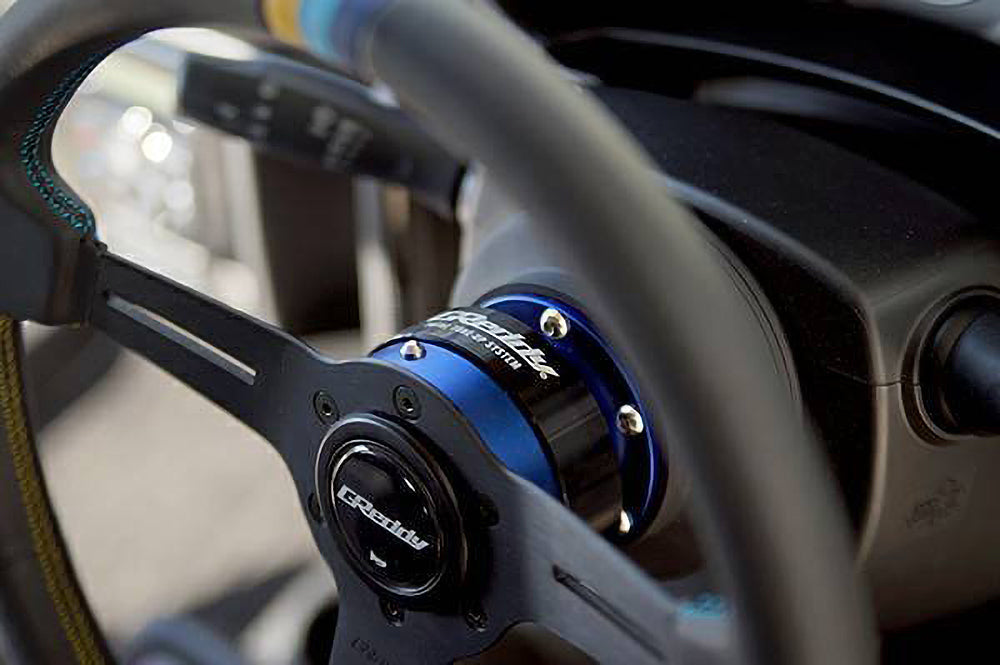GReddy - Blue GREDDY Rapfix Ii Steering Wheel Quick Release Hub - 70723801