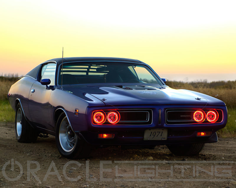 Oracle Pre-Installed Lights 5.75 IN. Sealed Beam - Red Halo SEE WARRANTY - 6904-003