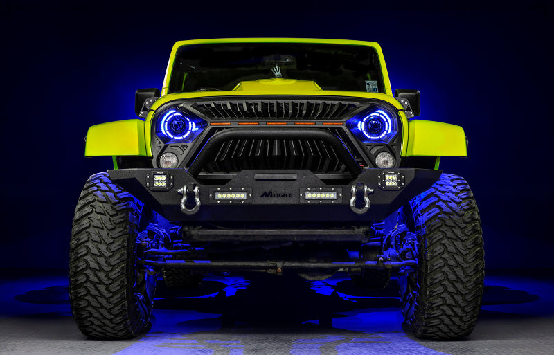 ORACLE Lighting 0718 Jeep Wrangler JK Oculus 7in ColorSHIFT BiLED Projector Headlights SEE WARRANTY - 5876-504