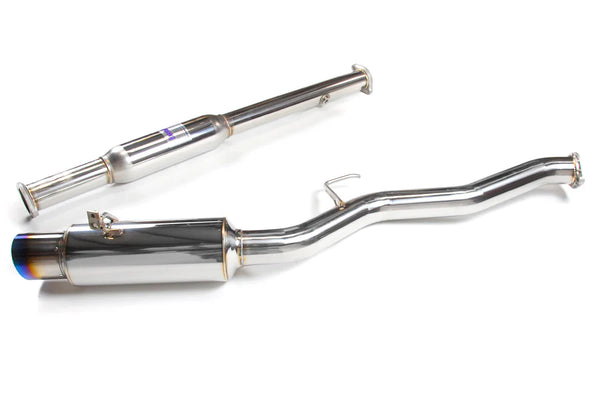 Invidia 03-06 Mitsubishi Evo 8/9 76mm N1 Titanium Tip Cat-back Exhaust - HS03ML8GTT for 2003-2007 Mitsubishi Lancer - front v