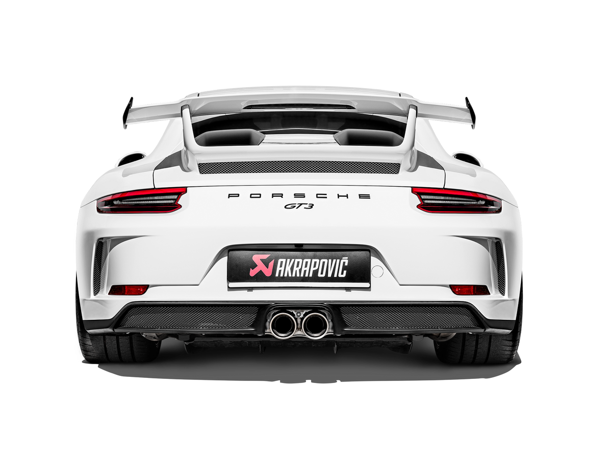 Akrapovic 2018 Porsche GT3 RS (991.2) Slip-On Line (Titanium) w/Titanium Tail Pipe Set - S-PO/TI/10H-TP
