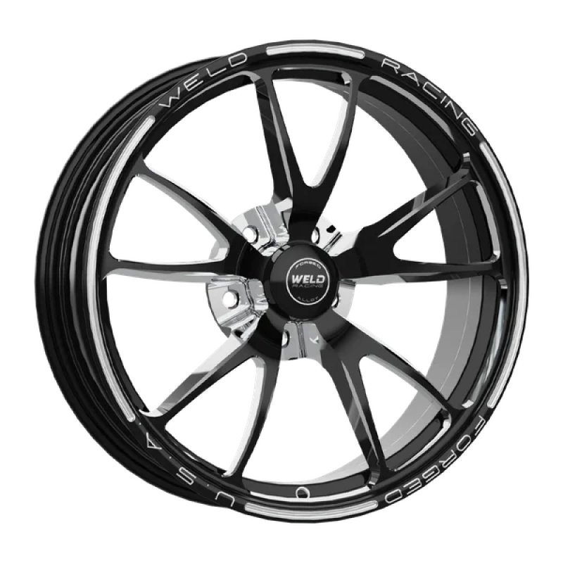 Weld Full Throttle 1-Piece 15x3.5 / Strange Spindle / 1.75in BS Gloss Black Milled Wheel - Non-BL - 82C-15001-B