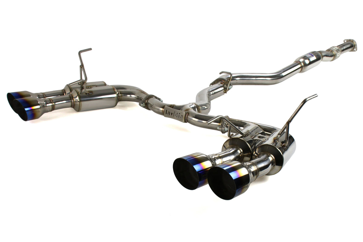Invidia 2015+ Subaru WRX / STI Gemini/R400 Single Layer Quad Titanium Tip Cat-Back Exhaust - HS15STIGM4ST