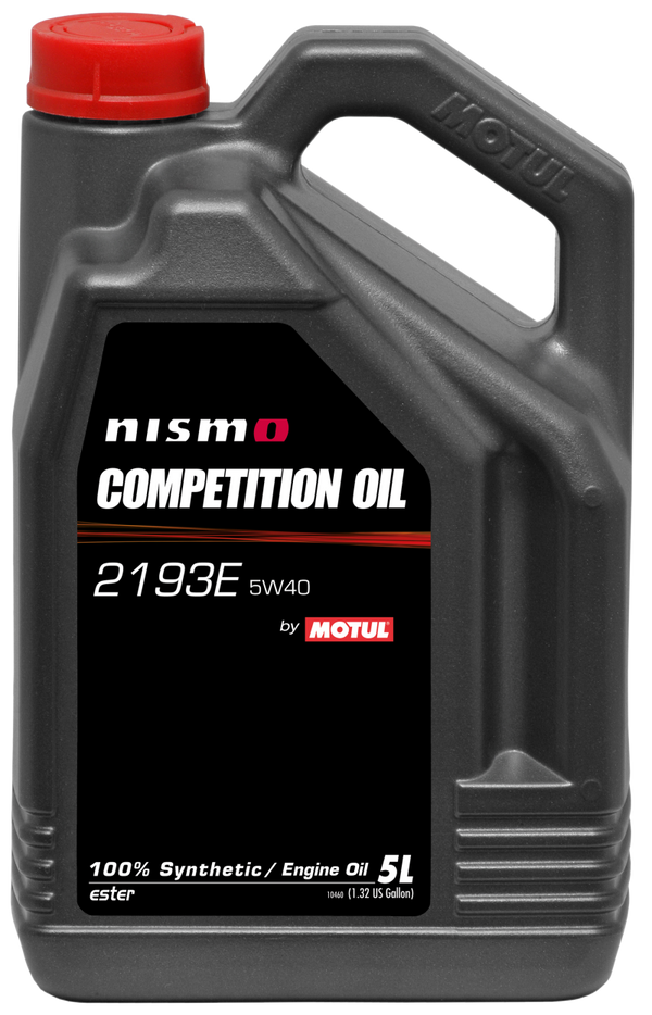 Motul Nismo Competition Oil 2193E 5W40 - 5L for 2009-2024 Nissan GT R - front view