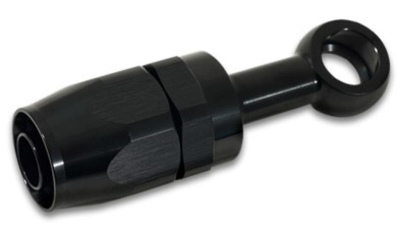 Vibrant -8AN Banjo Hose End Fitting for use with M18 Banjo Bolt - Aluminum Black - 24086