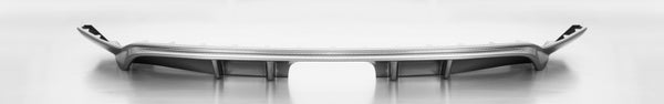 Remus 2013 Seat Leon (Excl Facelift Models) Center Exit Carbon Optic Rear Diffuser (Excl ACT Models) - 791302 HES by Remus