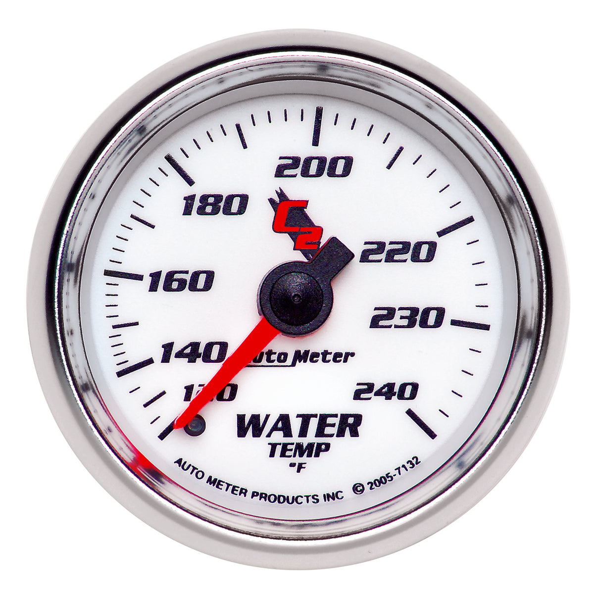 Autometer C2 52mm Mechanical 120-240 Deg F Water Temperature Gauge - 7132
