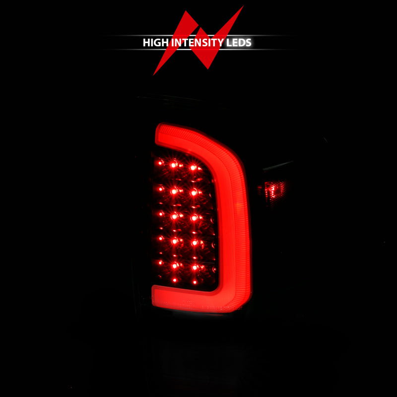 ANZO 16-21 Toyota Tacoma LED Tail Lights - w/ Light Bar Sequential Black Housing &amp; Clear Lens - 311400