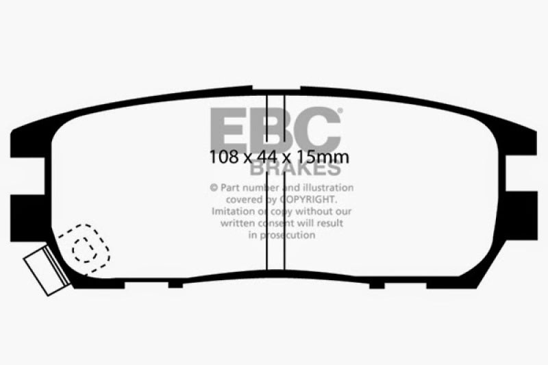 EBC 92-97 Mitsubishi Montero 3.0 Ultimax2 Rear Brake Pads - UD567
