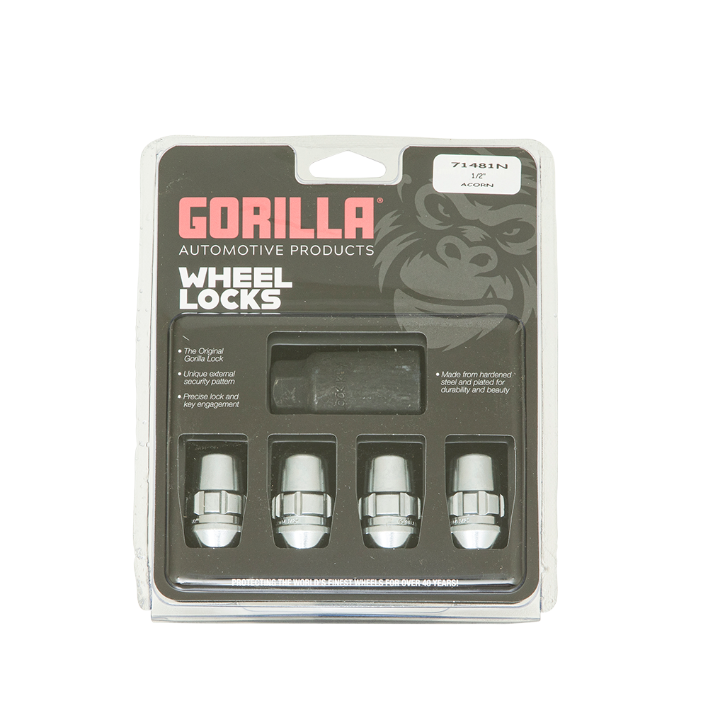 Gorilla Automotive - Gor Lock Acorn 1/2 CHR 3/4" Hex Clm - 71481N