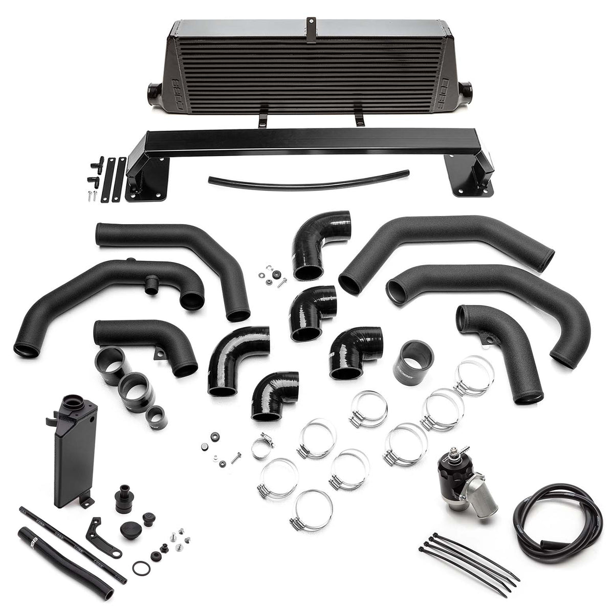 Cobb 08-14 Subaru STi Front Mount Intercooler Kit - Black - 715500-BK