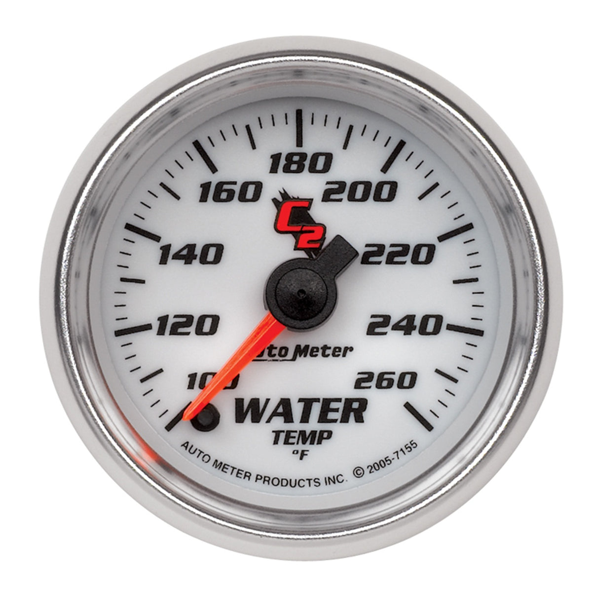Autometer C2 52mm 100-260 Deg F Electronic Water Temp Gauge - 7155